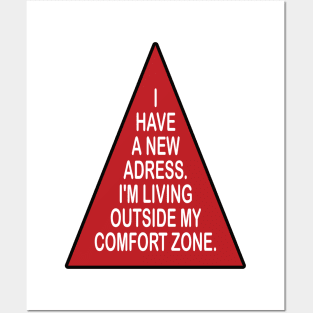 Comfort zone motivational tshirt idea gift Posters and Art